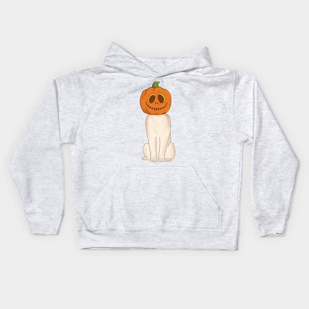 labrador retriever is a Jack-o-Lantern Kids Hoodie by Aldrvnd